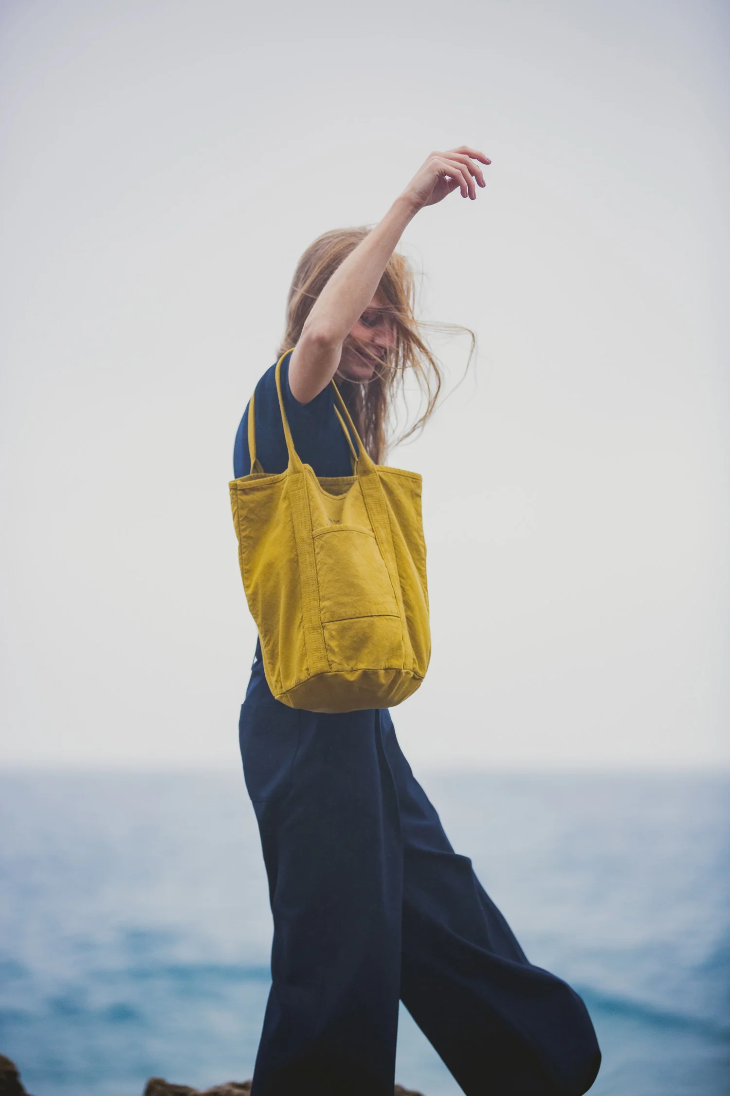 Petit Cabas coton Moutarde – Image 4