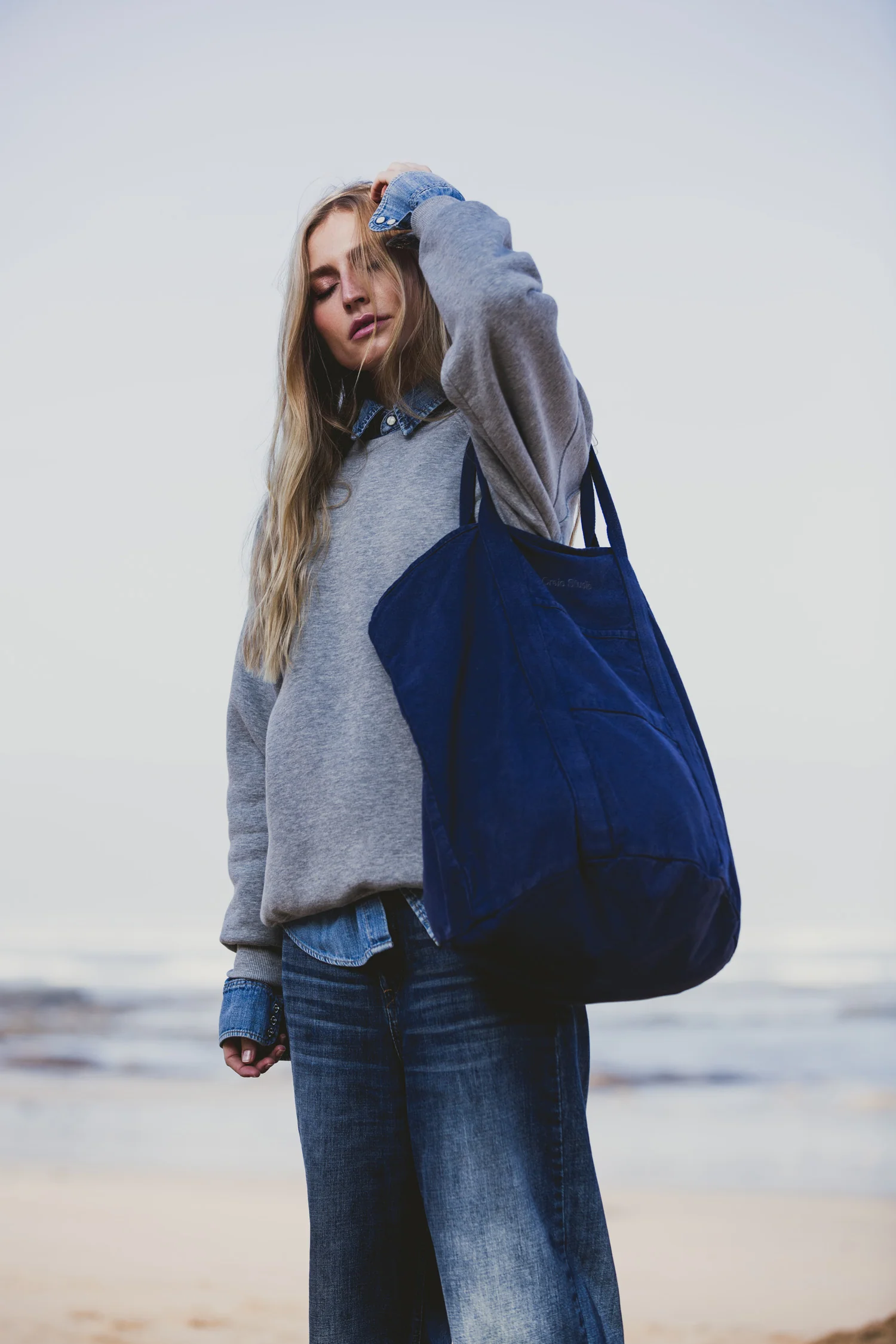 Grand Cabas coton Violet – Image 4