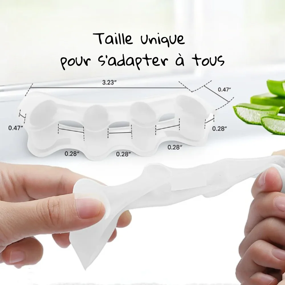 Séparateur pour alignement d'orteils en silicone médical – Image 6
