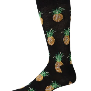 Men's Tasty Pineapples Bamboo Blend Novelty Crew Sock