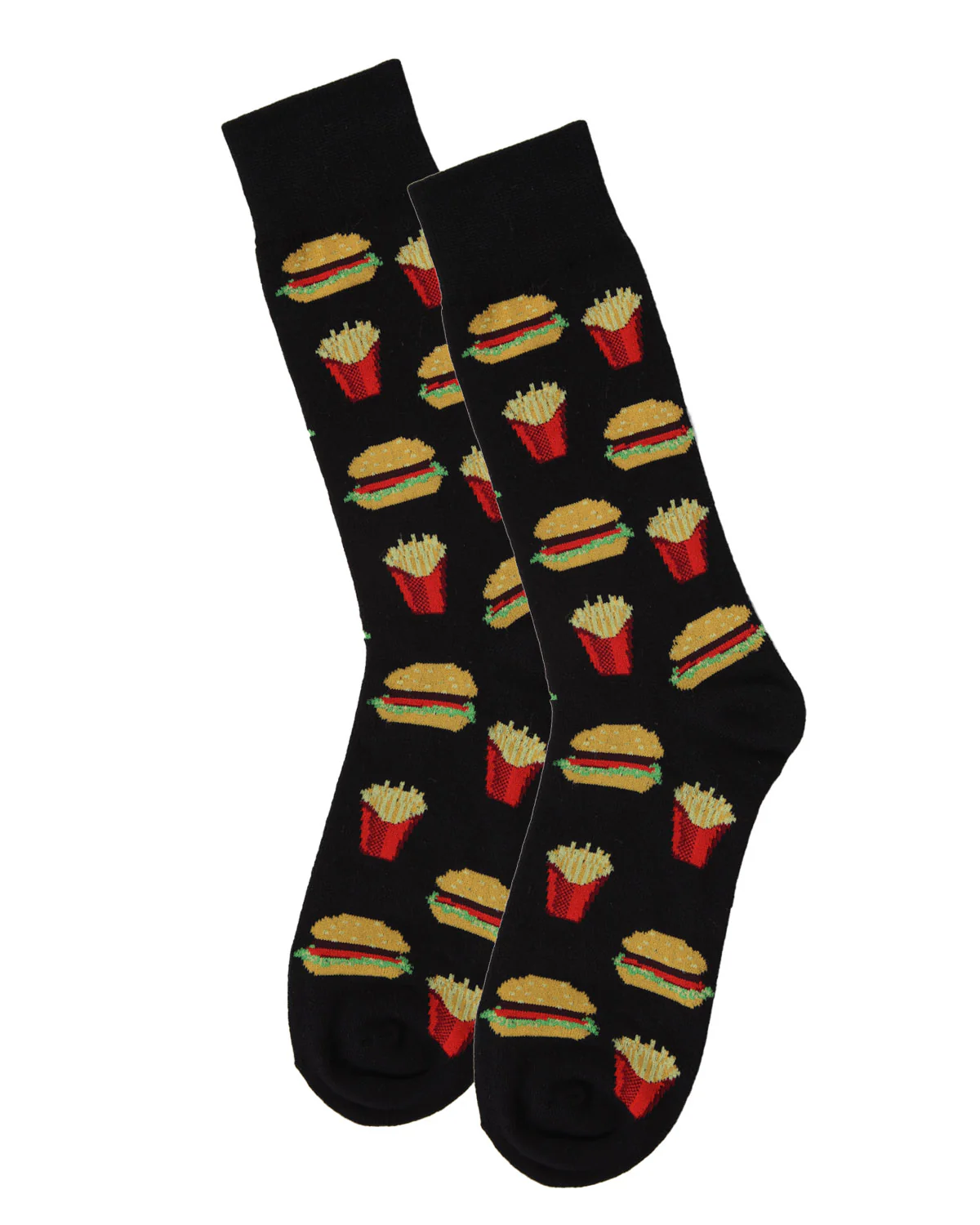 Men's 2 Pair Pack Burger and Fries Bamboo Blend Crew Socks – Image 5