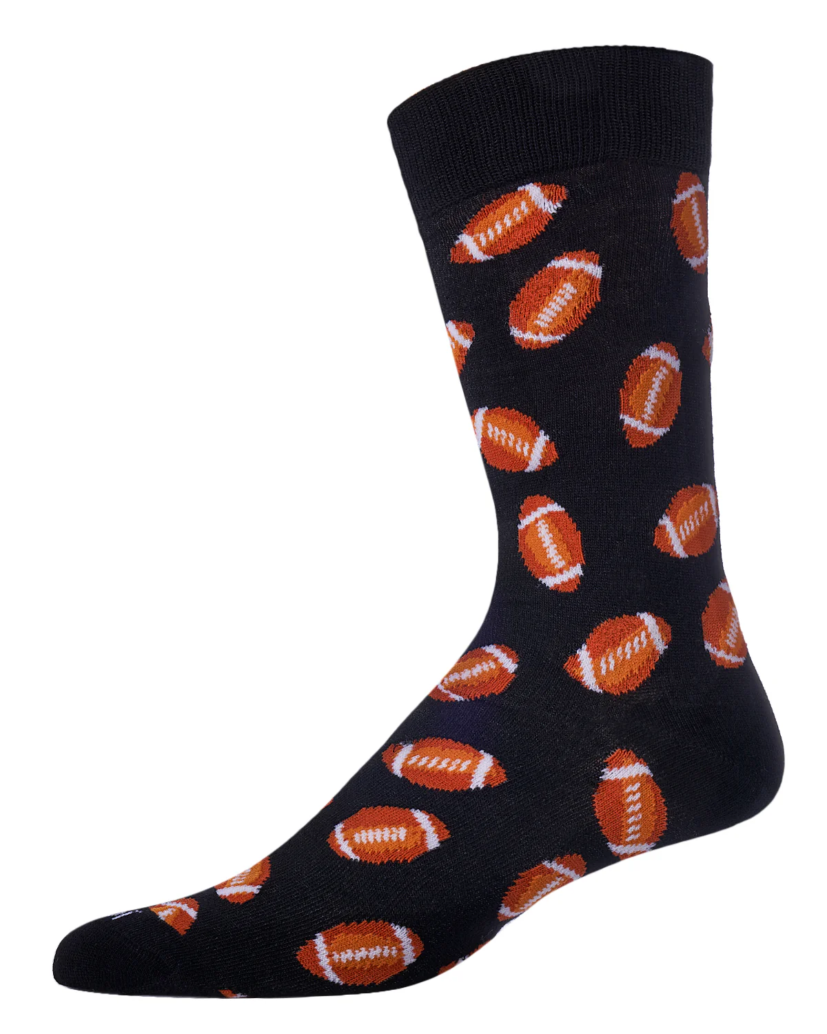 Men's "Football Fan" Rayon from Bamboo Blend Novelty Crew Sock – Image 2