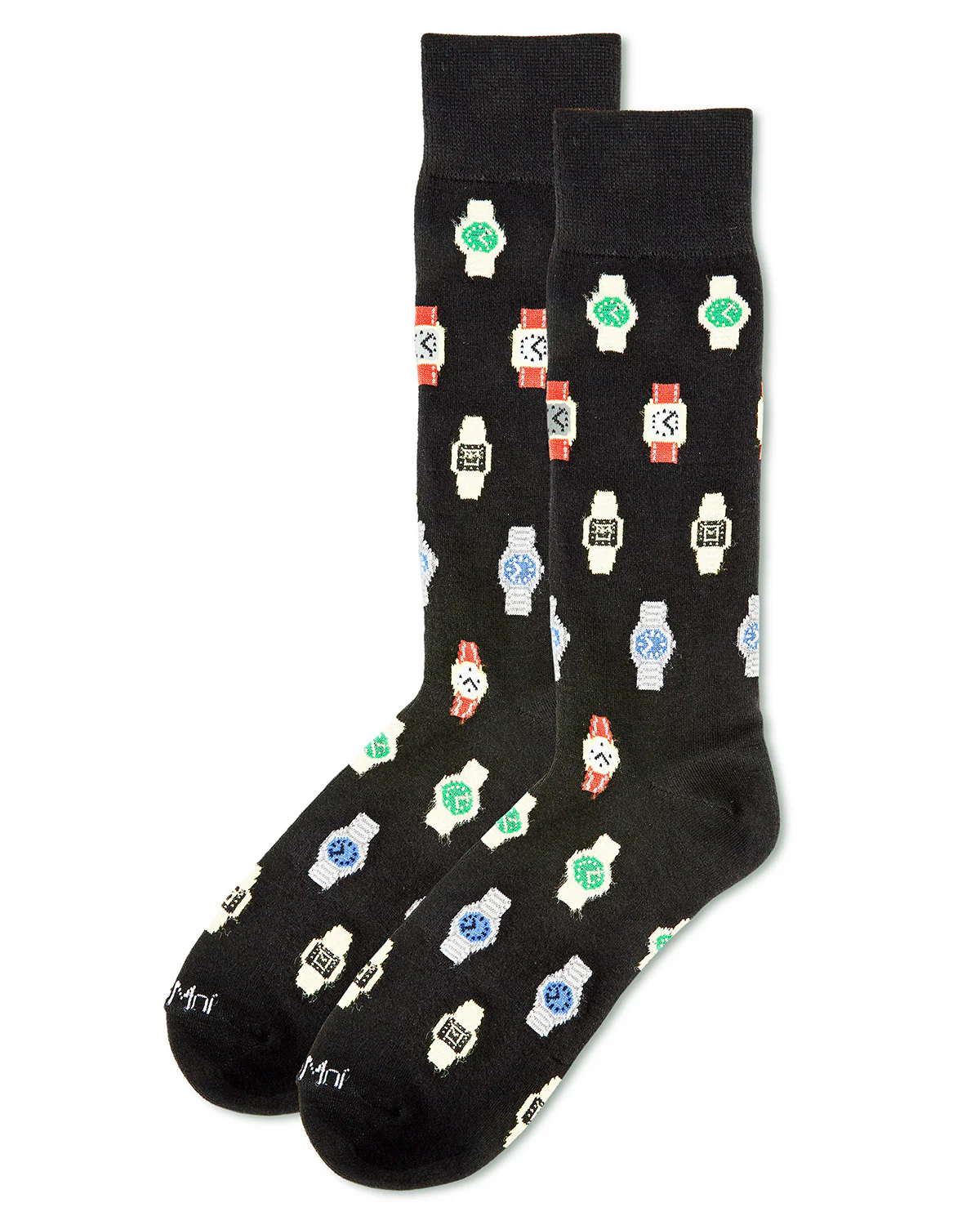 Men's Time to Get a Watch Bamboo Blend Novelty Crew Sock – Image 4