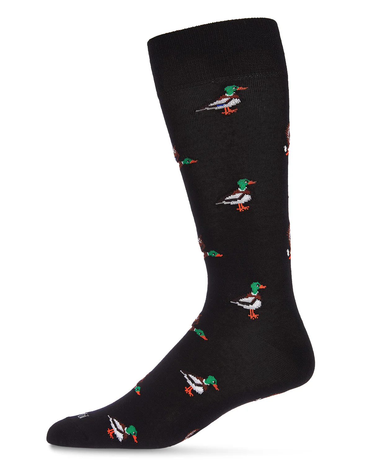 Men's "Mallard Most Fowl" Rayon from Bamboo Blend Novelty Crew Sock – Image 2
