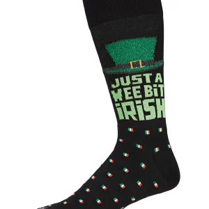 Men's Wee Bit Irish St. Patrick's Day Novelty Crew Sock