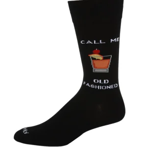 Men's "Call Me Old Fashioned" Rayon From Bamboo Novelty Crew Sock