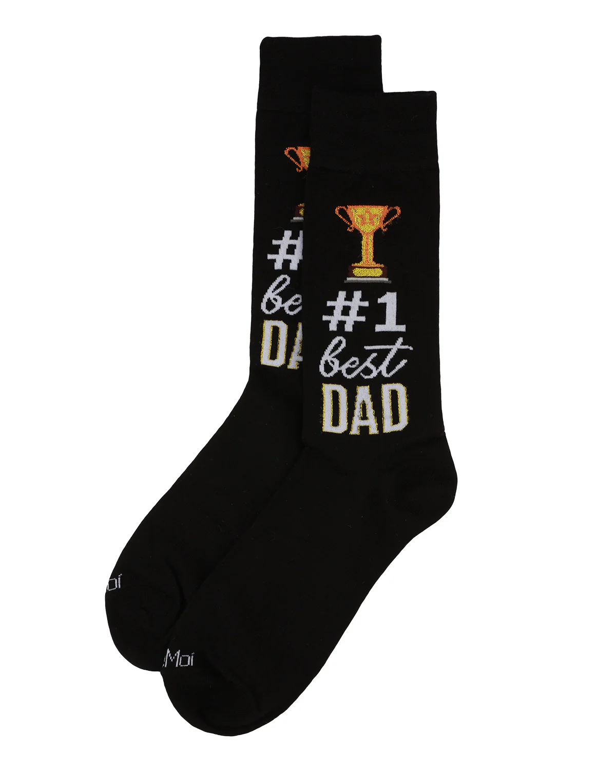 Men's #1 Dad Trophy Bamboo Blend Novelty Crew Sock – Image 5