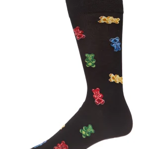 Men's Yummy Gummy Bears Bamboo Blend Novelty Crew Sock