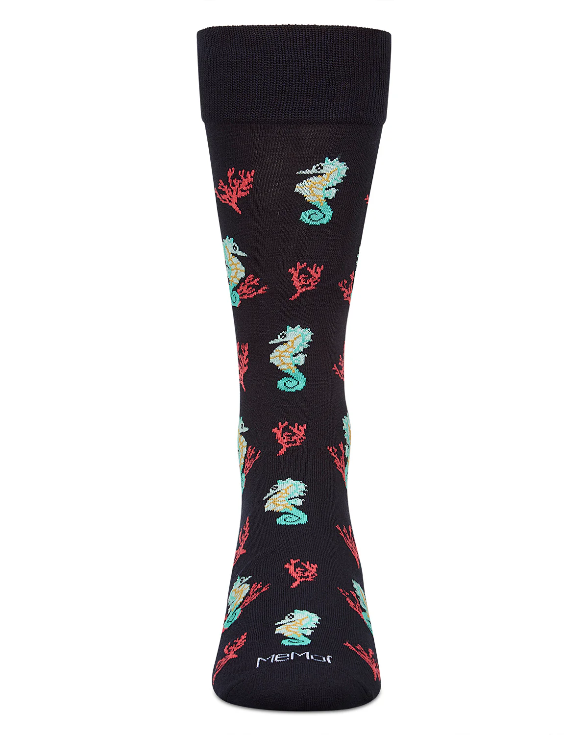 Men`s Seahorses Rayon from Bamboo Crew Socks – Image 3