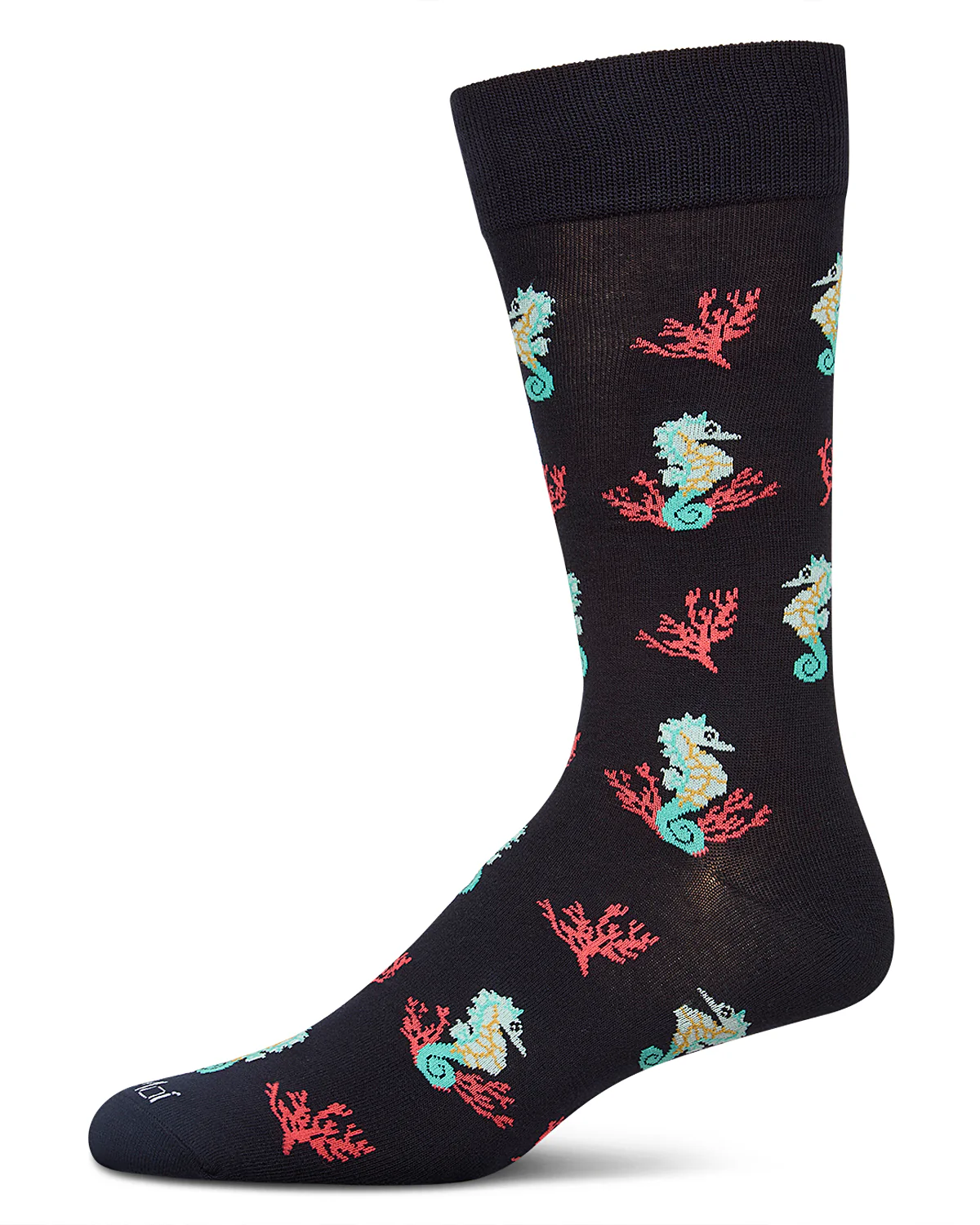 Men`s Seahorses Rayon from Bamboo Crew Socks