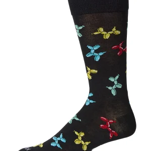 Men's "Balloon Animals" Rayon Blend Novelty Crew Sock