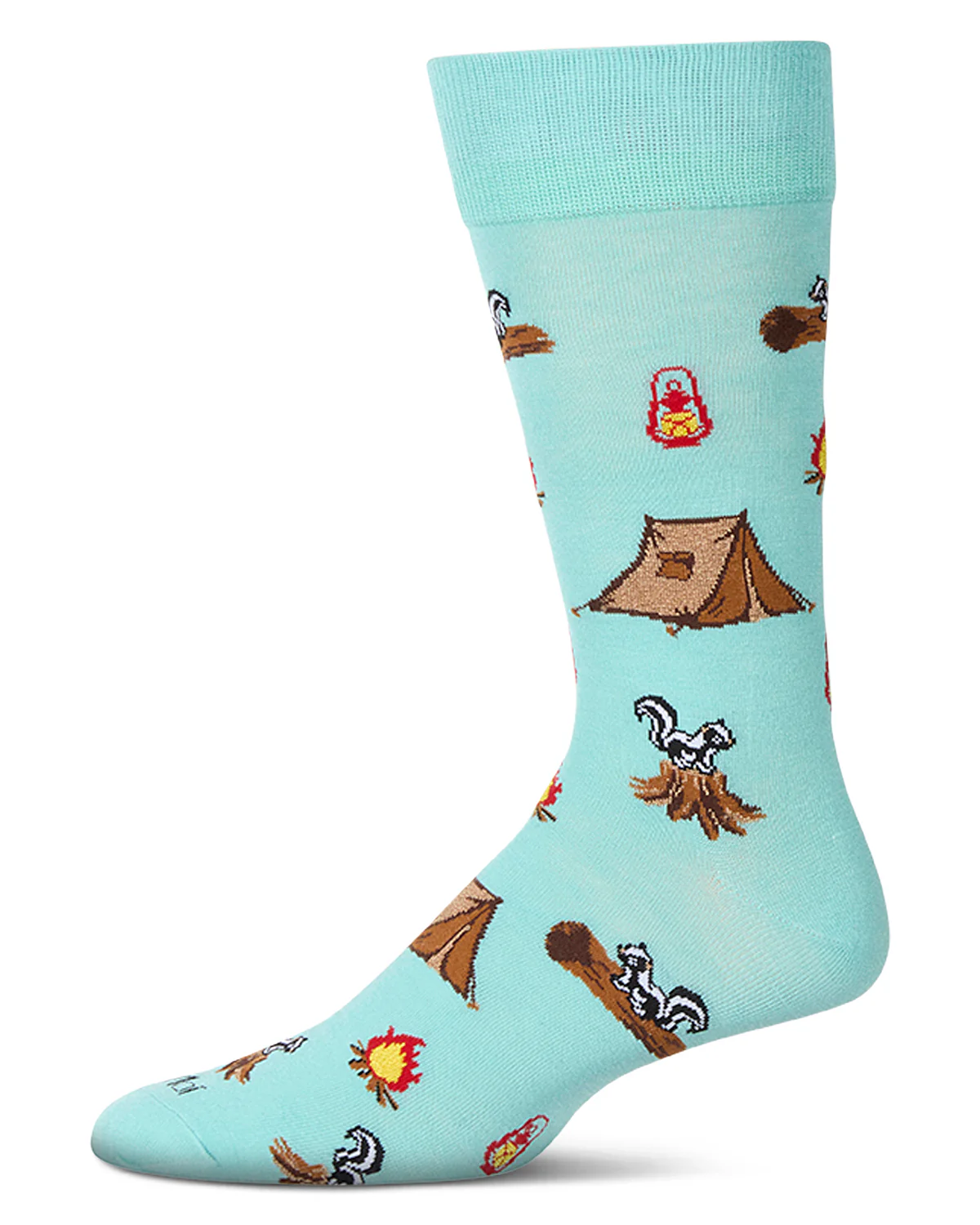 Men's "Stinky Campsite" Rayon Blend Novelty Crew Sock – Image 2