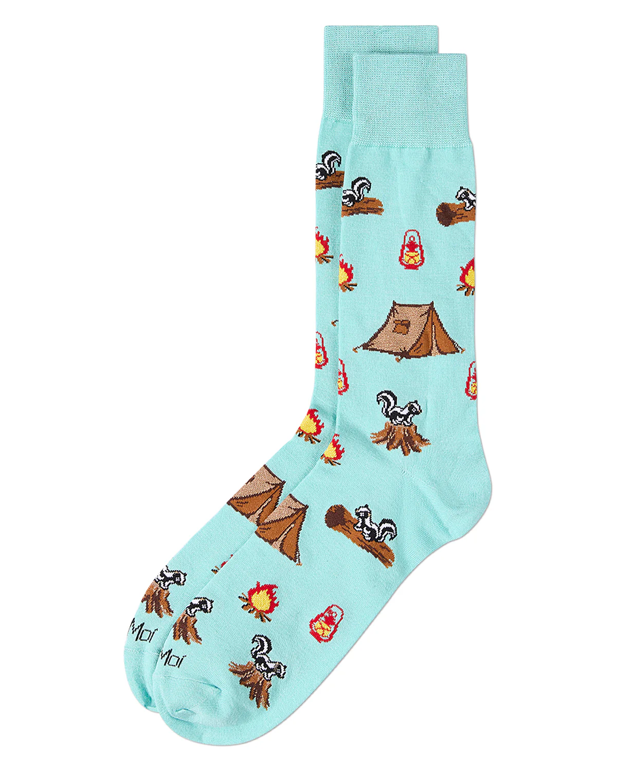 Men's "Stinky Campsite" Rayon Blend Novelty Crew Sock – Image 4