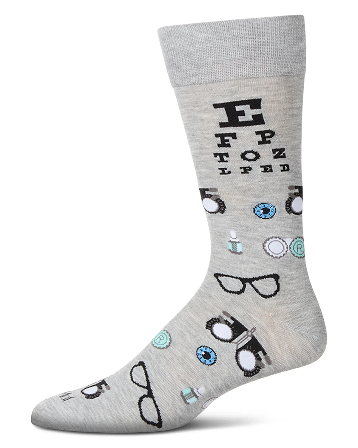 Men's "Eye Exam" Rayon Blend Novelty Crew Sock – Image 2