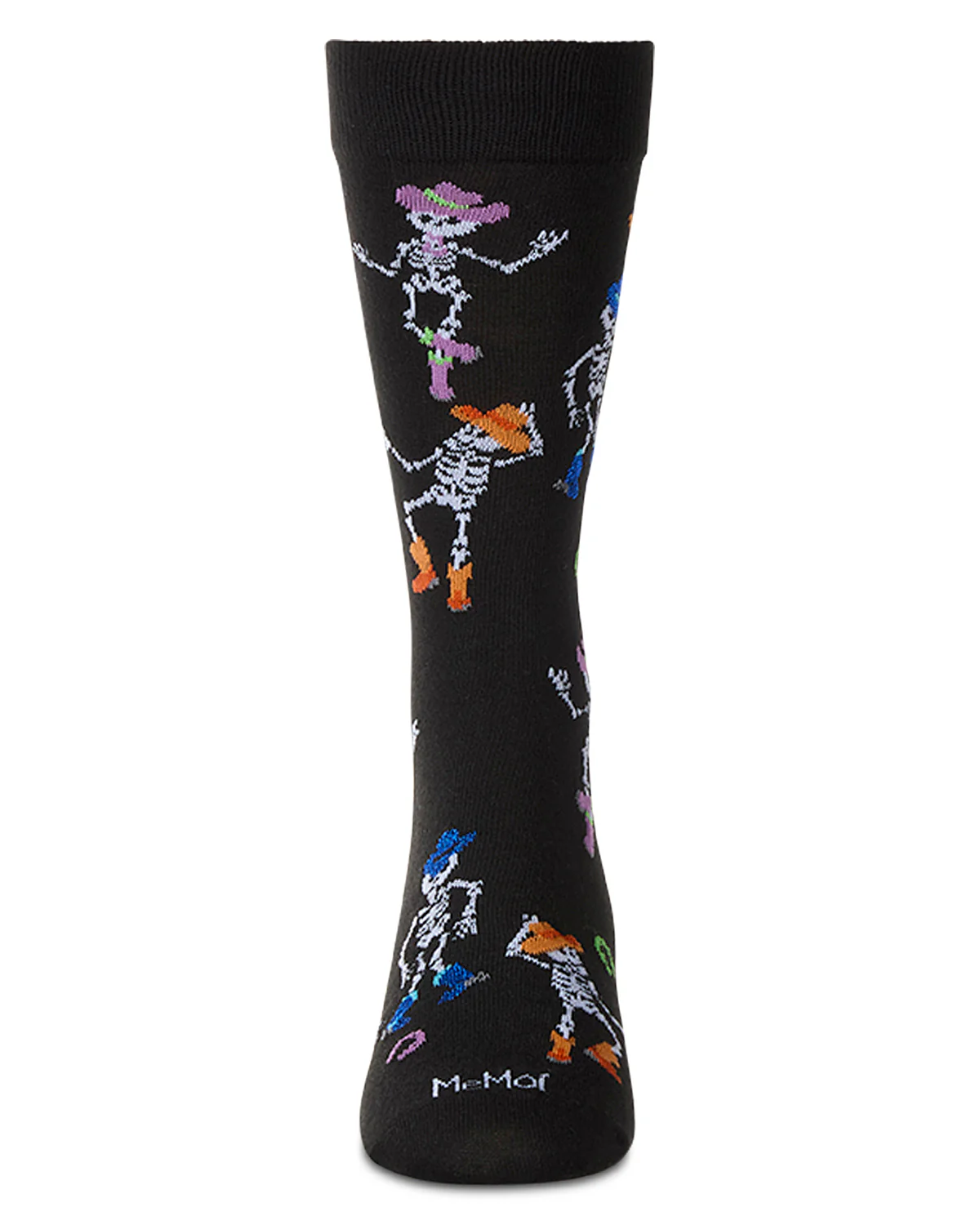 Men's "Howdy Skeletons" Halloween Holiday Novelty Crew Sock – Image 3