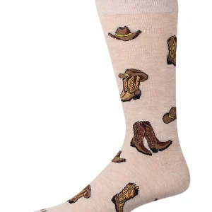 Cowboy Boots Men`s Bamboo Crew