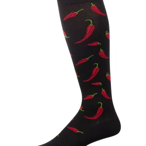 Chili Pepper 8-15 mmHg Graduated Cotton Compression Socks