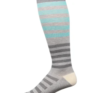 Multi Stripes 8-15 mmHg Graduated Cotton Compression Socks