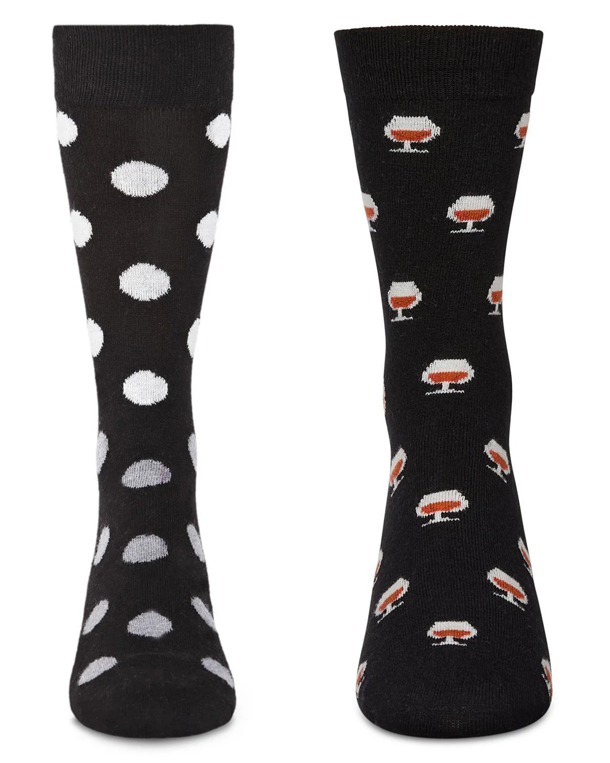 2-Pair Men's Cashmere Blend Assorted Novelty Crew Socks – Image 9