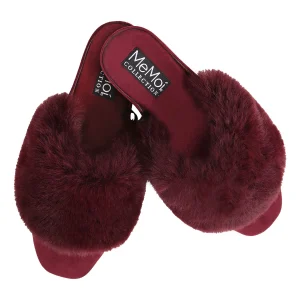Women's The Iris Wedge Plush Faux-Fur Plush Slippers