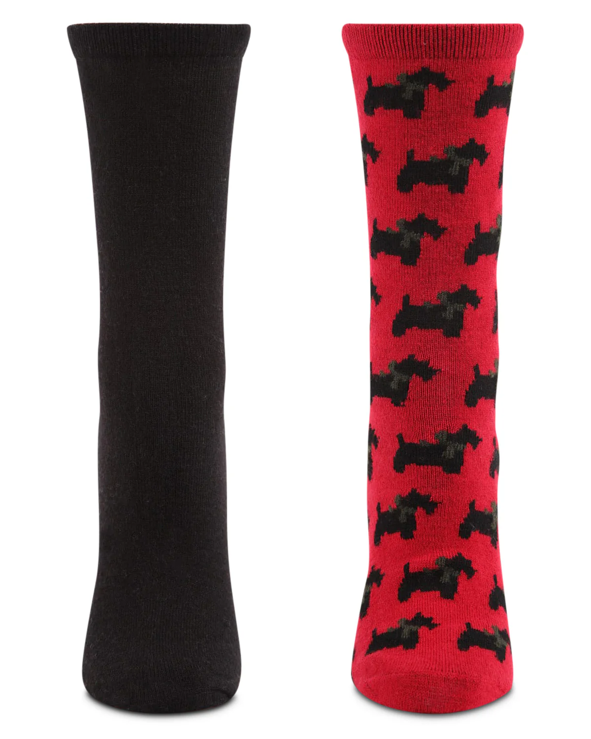 2 Pair Women's Cashmere Blend Fine-Gauge Crew Socks – Image 8