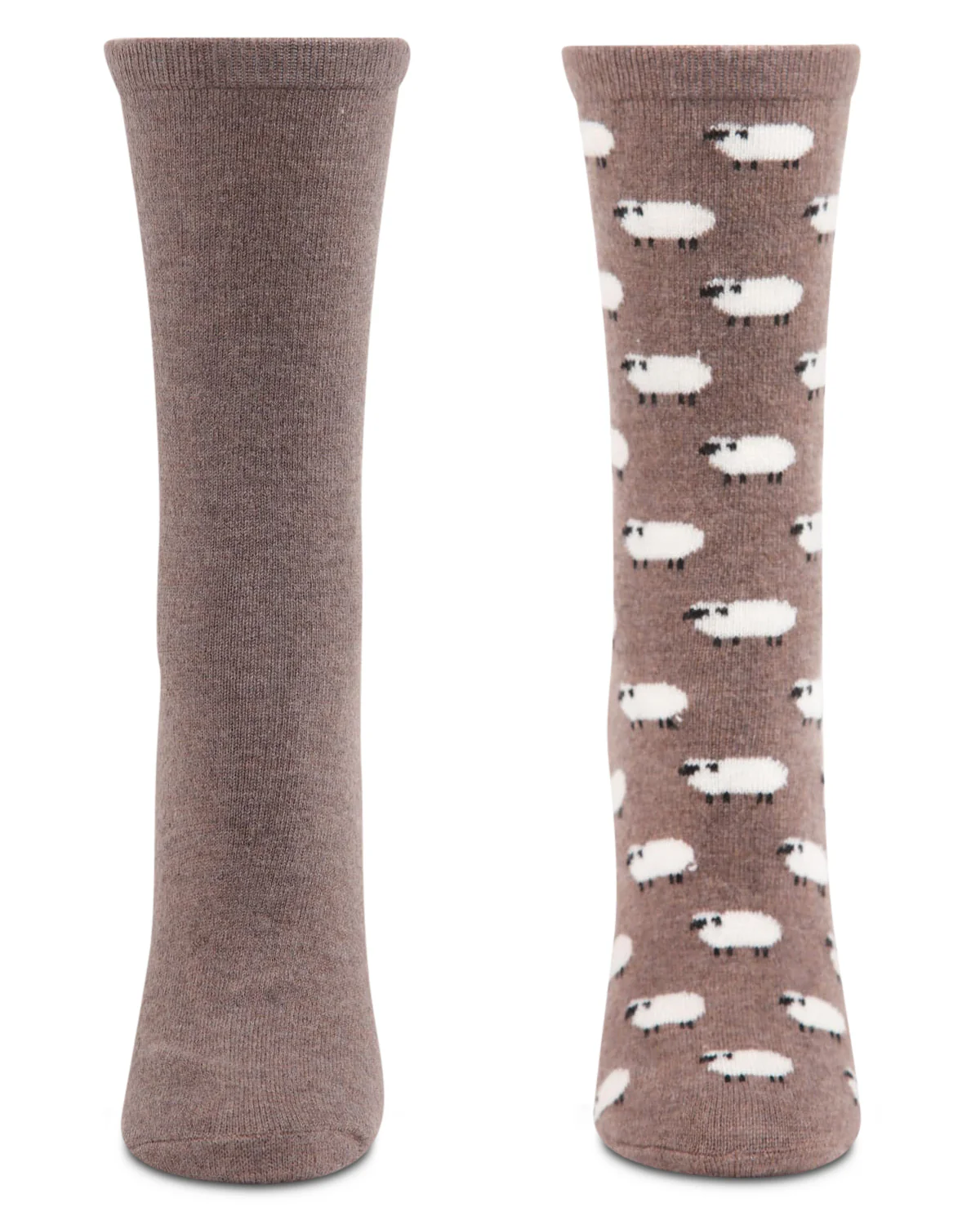 2 Pair Women's Cashmere Blend Fine-Gauge Crew Socks – Image 9