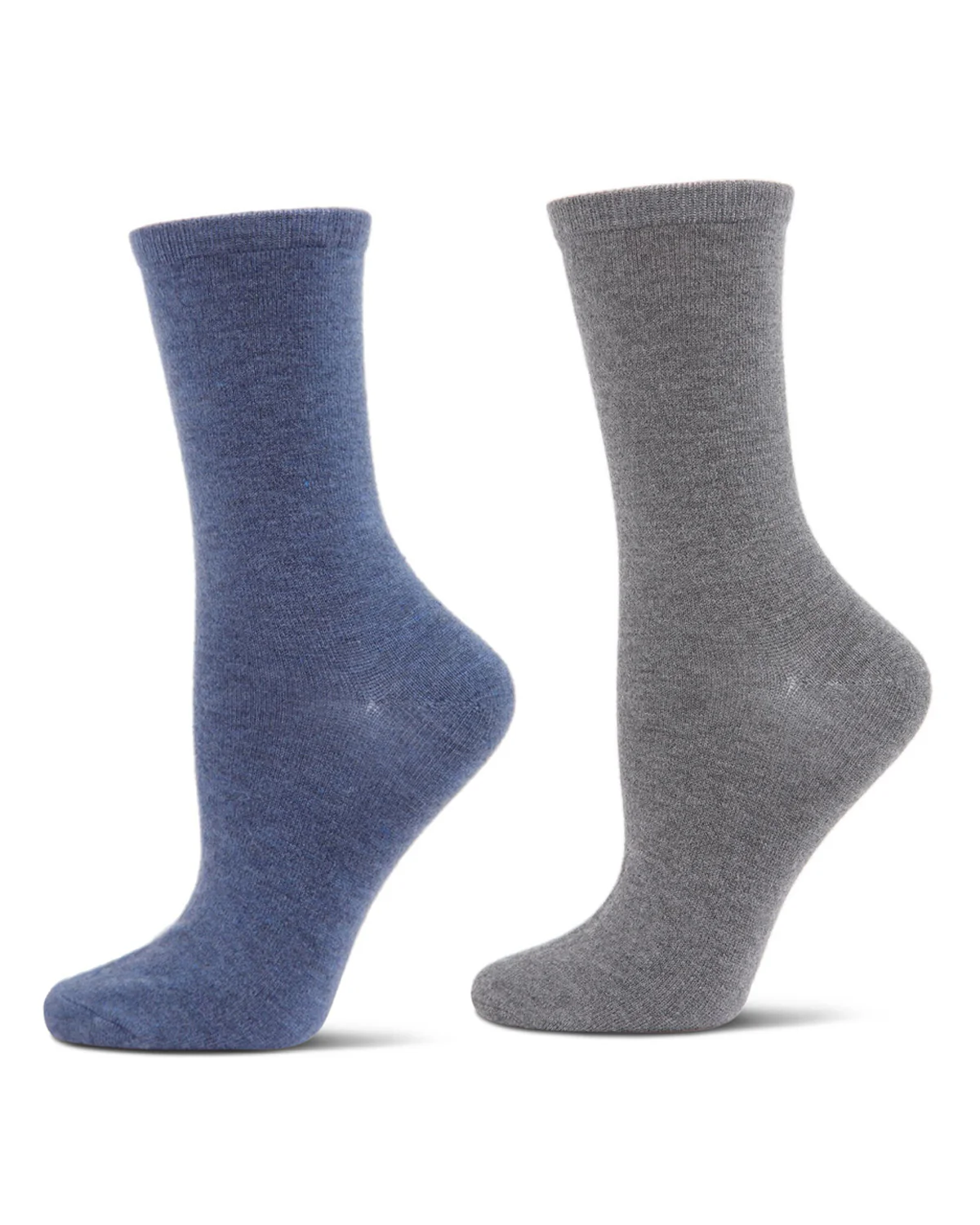 2 Pair Women's Cashmere Blend Fine-Gauge Crew Socks – Image 6