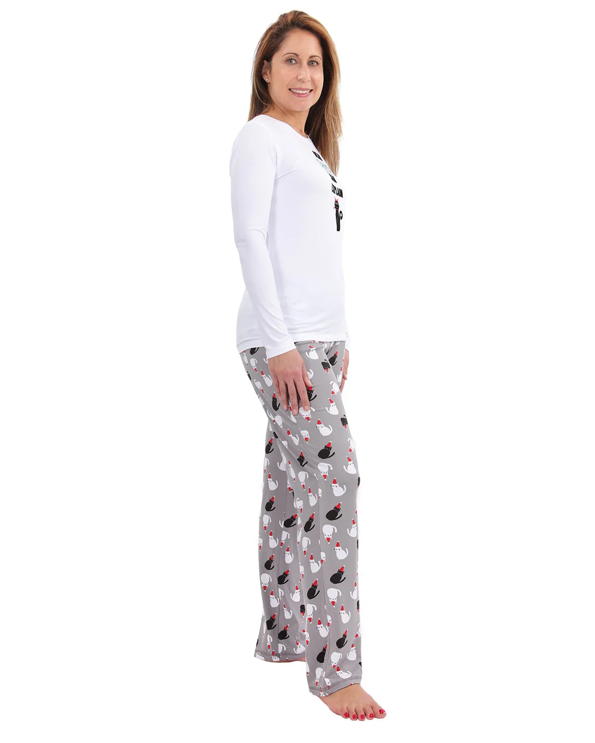 Women's Christmas Dear Santa I Can Explain Two-Piece PJ Set – Image 4