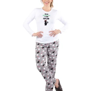 Women's Christmas Dear Santa I Can Explain Two-Piece PJ Set