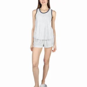 Women's Spa Terry Bamboo Blend Racerback Top and Short Set