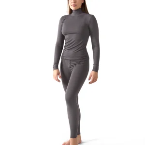 Women's Luxe Ribbed Long Sleeve Top and Pants Set