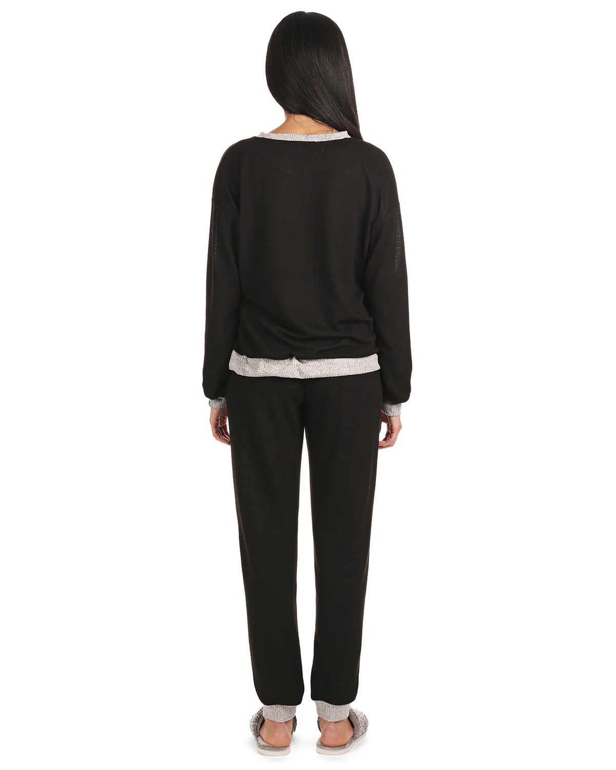 Women's Hacci Matching Pullover Top and Jogger Pants Set – Image 7