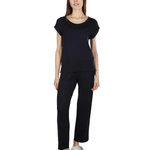 Women's Cap-Sleeve T-Shirt and Matching Pants Set