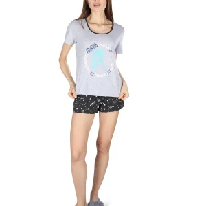 Women’s Aquarius Zodiac Sign PJ Short Set