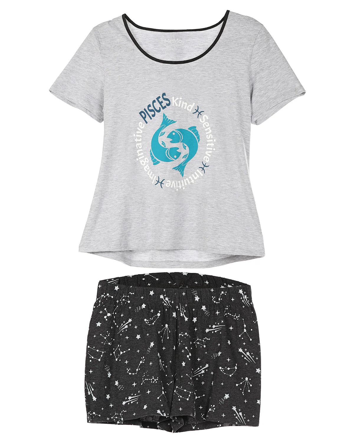 Women's Pisces Zodiac Sign PJ Short Set – Image 5