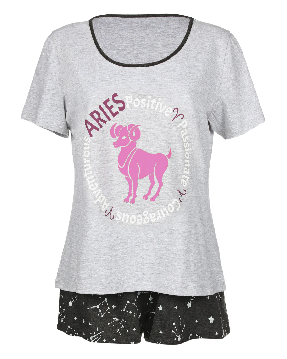 Women's Aries Zodiac Sign PJ Short Set – Image 4