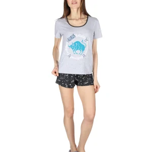 Women's Taurus Zodiac Sign PJ Short Set