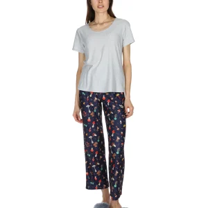 Women's Mushrooms Two Piece PJ Set in a Bag