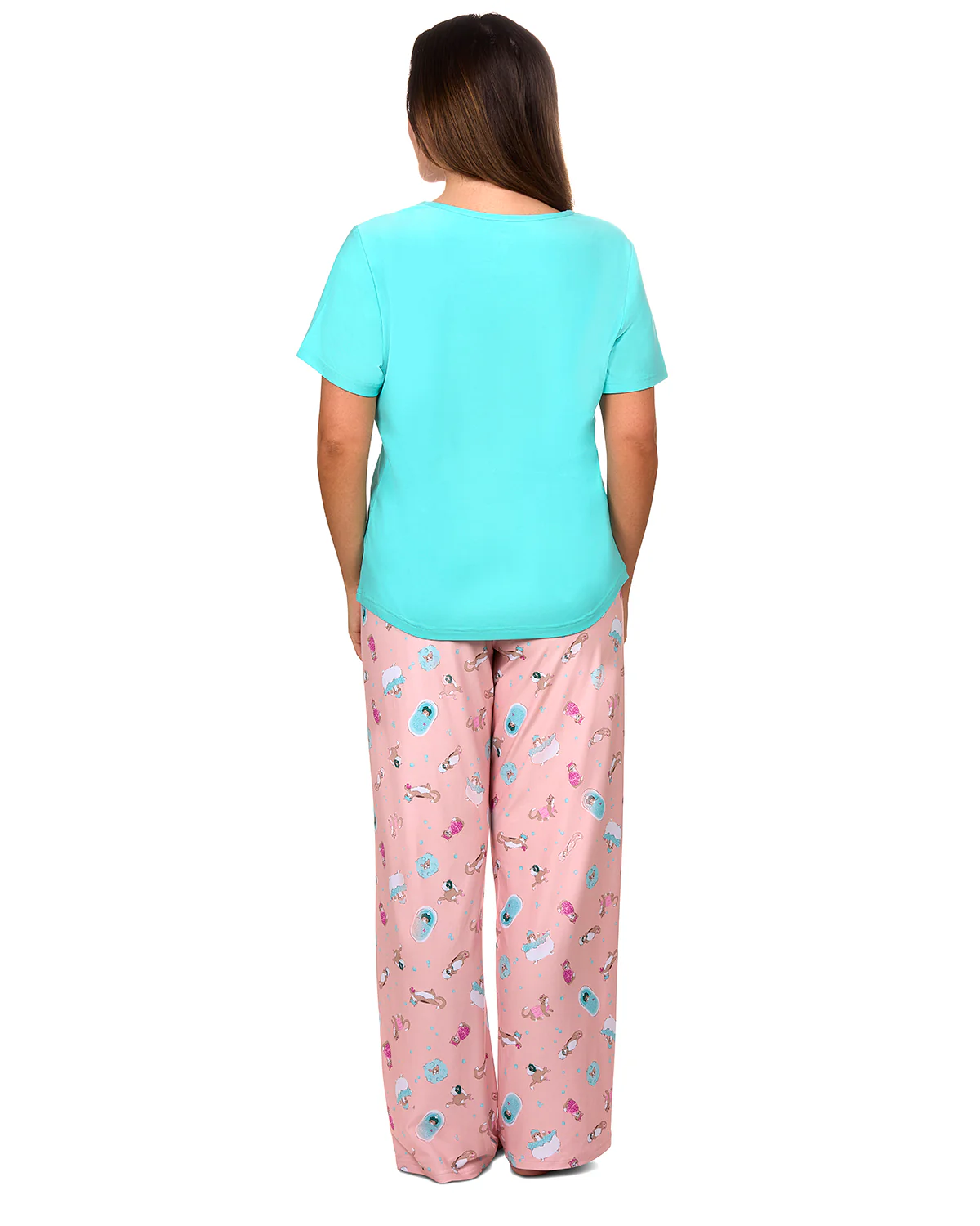 Women's Spa Kitty Two Piece PJ Set In A Bag – Image 4