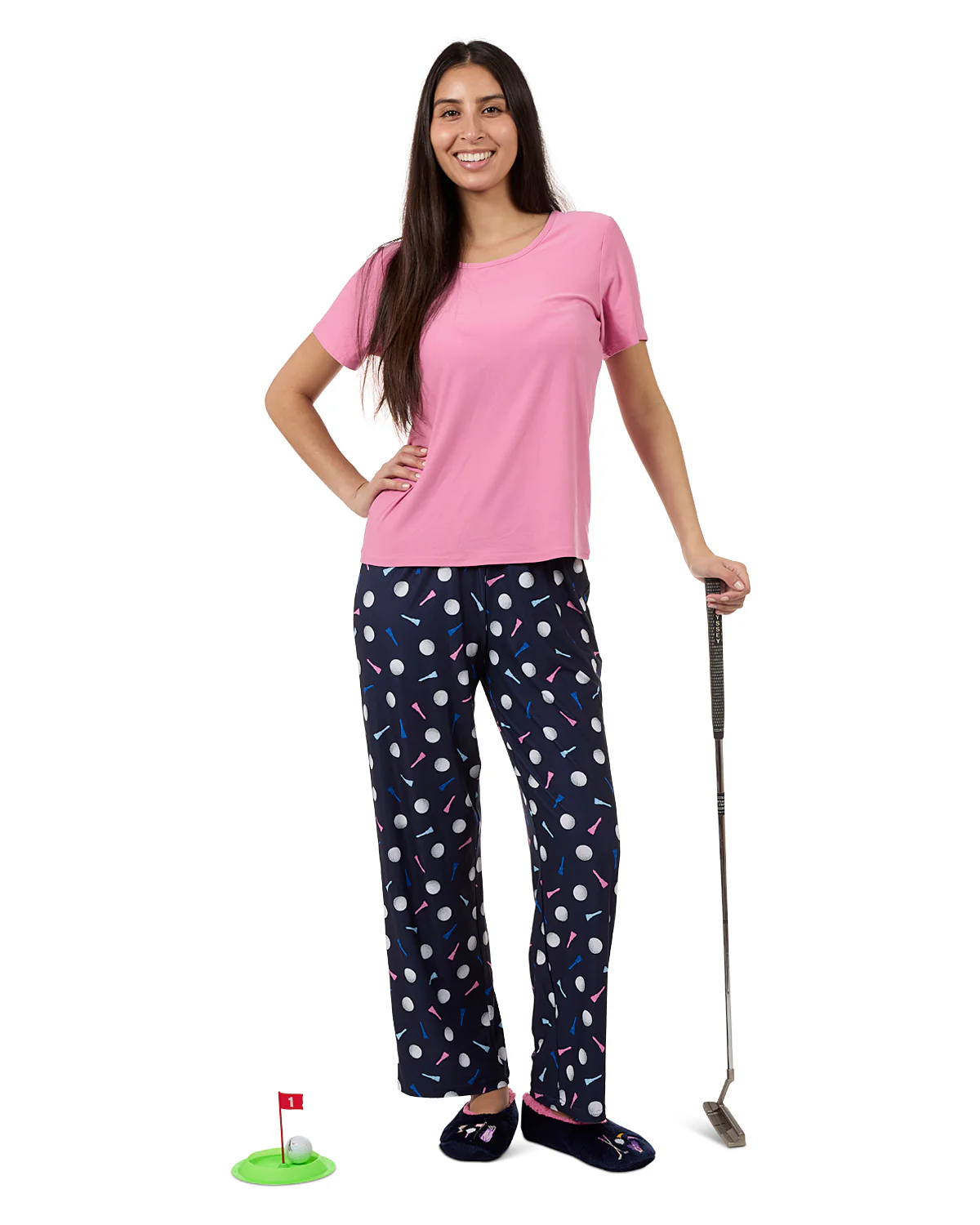 Women's Tee-Time 2 Piece PJ Set In A Bag – Image 4