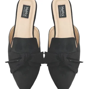 Women's Audrey Vegan Suede Pointed Toe Backless Slippers