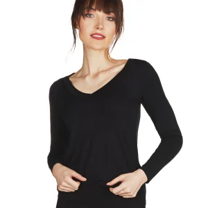 Women's Soft Bamboo Blend Relaxed Long Sleeve Top
