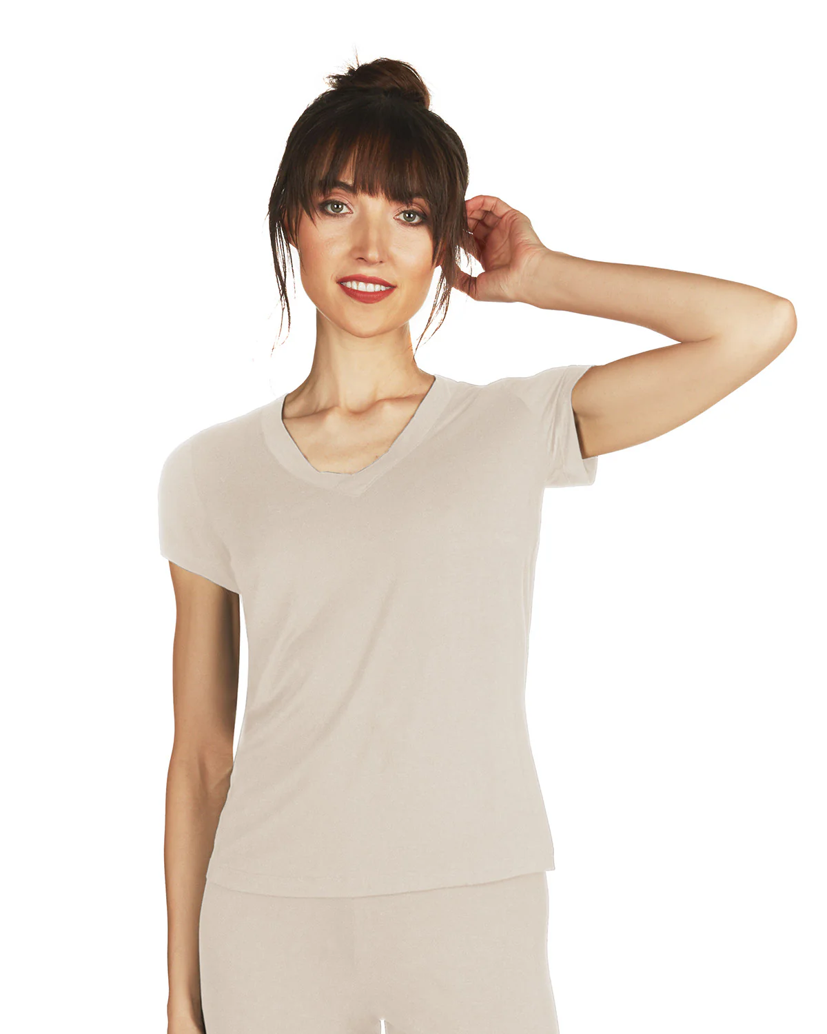 Women's Bamboo Blend Eco Basics Relaxed Fit T-Shirt – Image 8