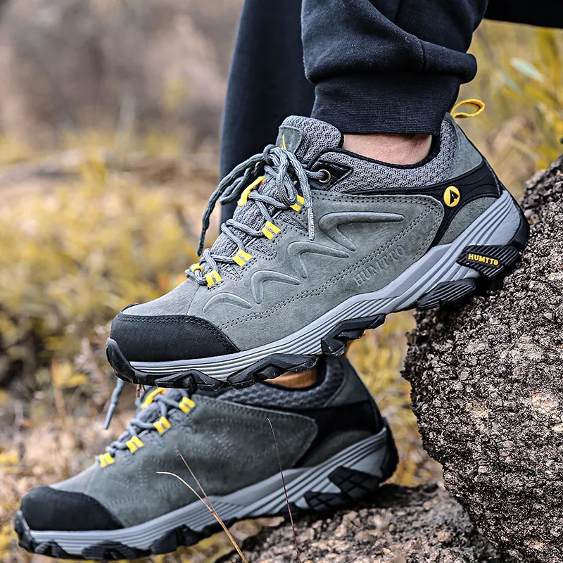 Men's Waterproof Leather Hiking Shoes: Versatility in Camping, Hunting and Mountaineering – Image 3