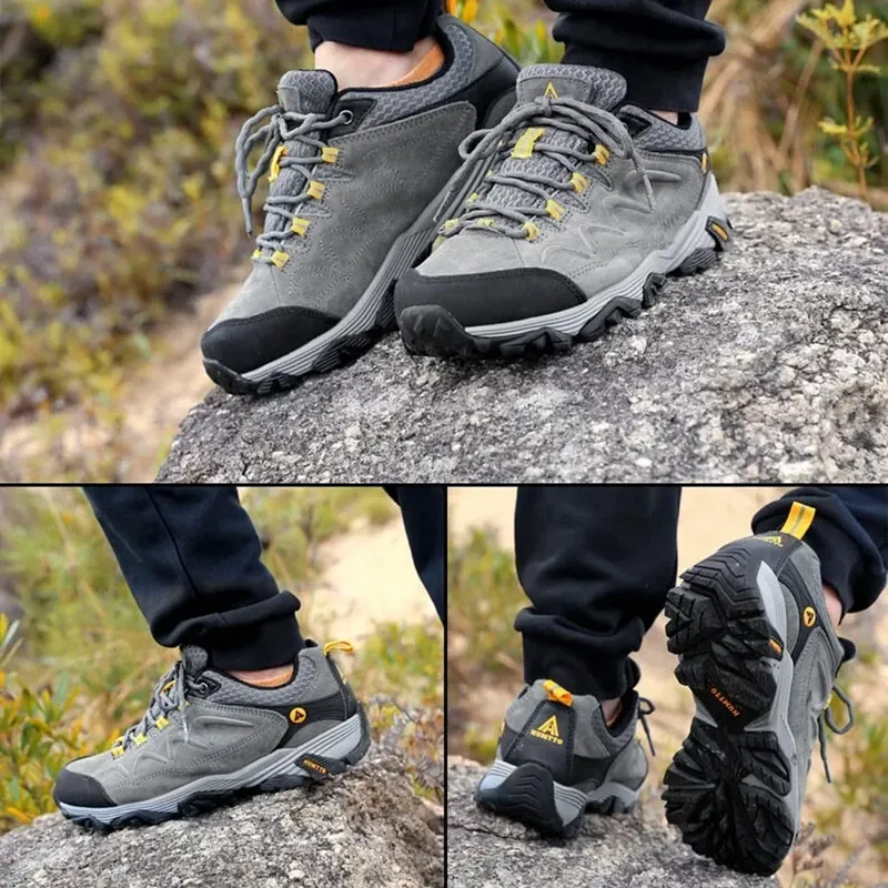 Men's Waterproof Leather Hiking Shoes: Versatility in Camping, Hunting and Mountaineering – Image 5