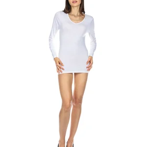 Women's Soft Bamboo Blend Basic Long Sleeve V-Neck Top