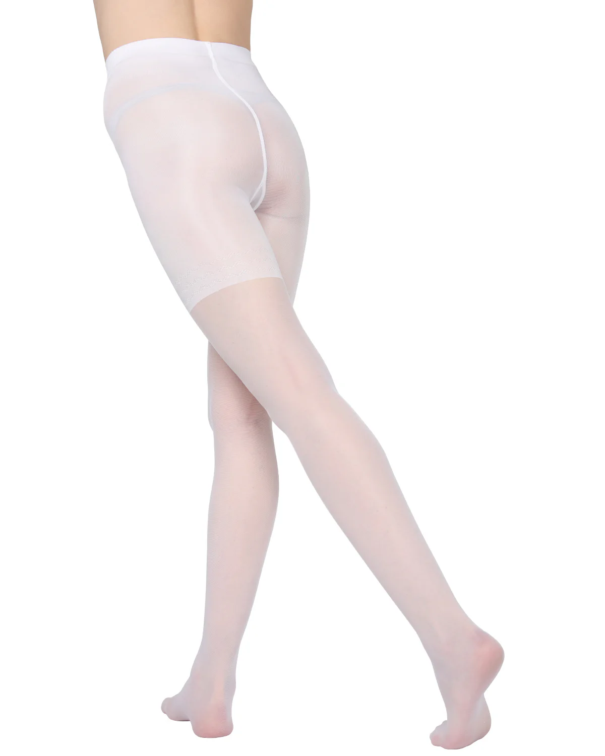 Women's Essence Slimming Brief Sheer Compression Pantyhose – Image 4