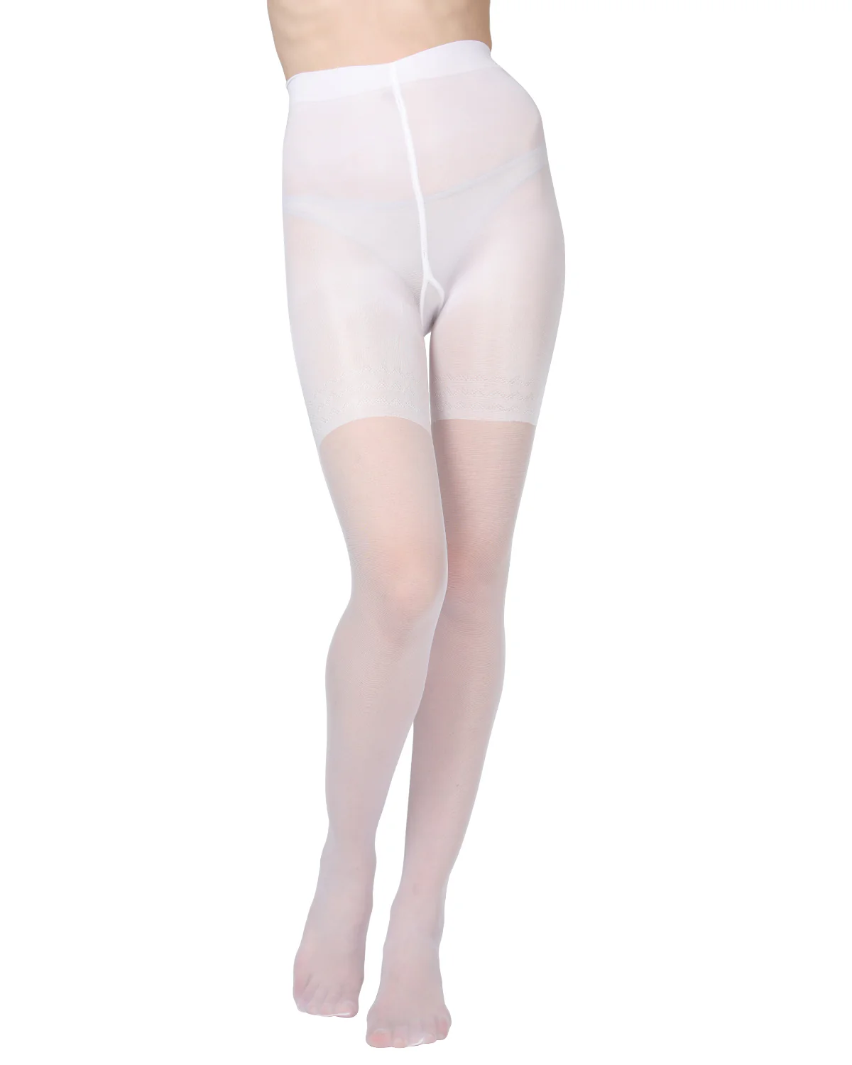 Women's Essence Slimming Brief Sheer Compression Pantyhose – Image 3