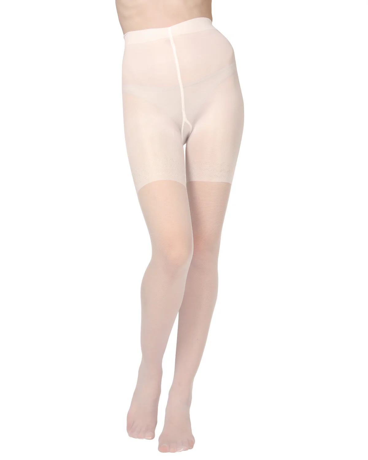 Women's Essence Slimming Brief Sheer Compression Pantyhose – Image 6