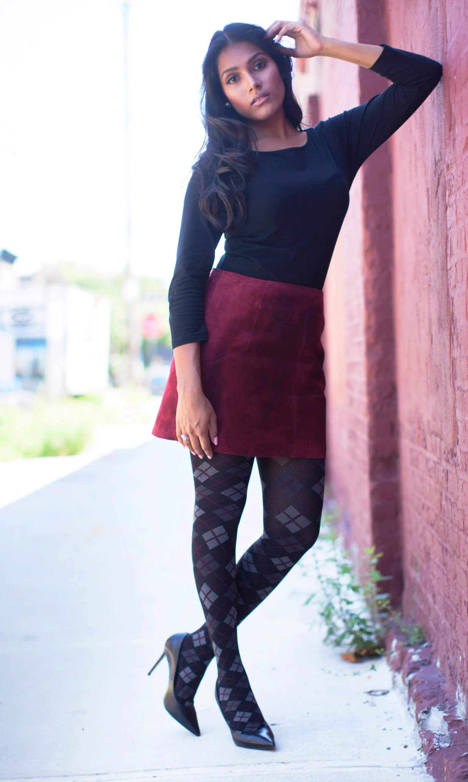 Light Control Argyle Opaque Tights – Image 3